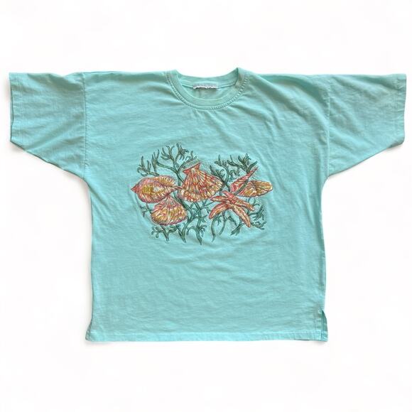 Vintage Sea Shells Shore Beach Ocean Starfish Nature T Shirt Single Stitch XL - Picture 1 of 11